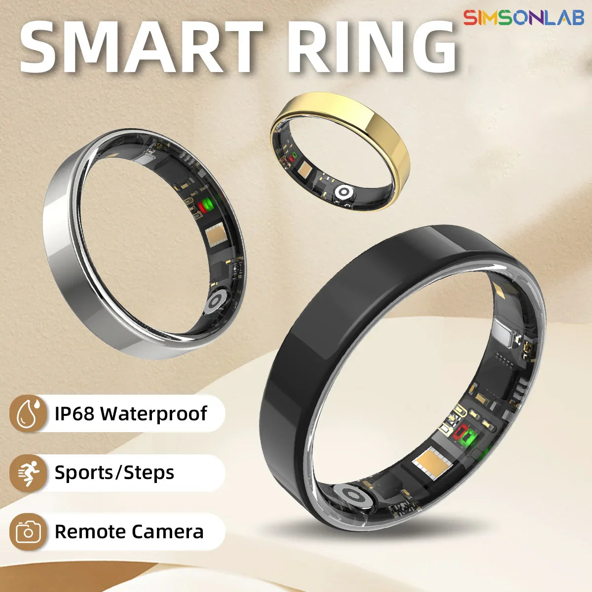Smart Health Ring for Men