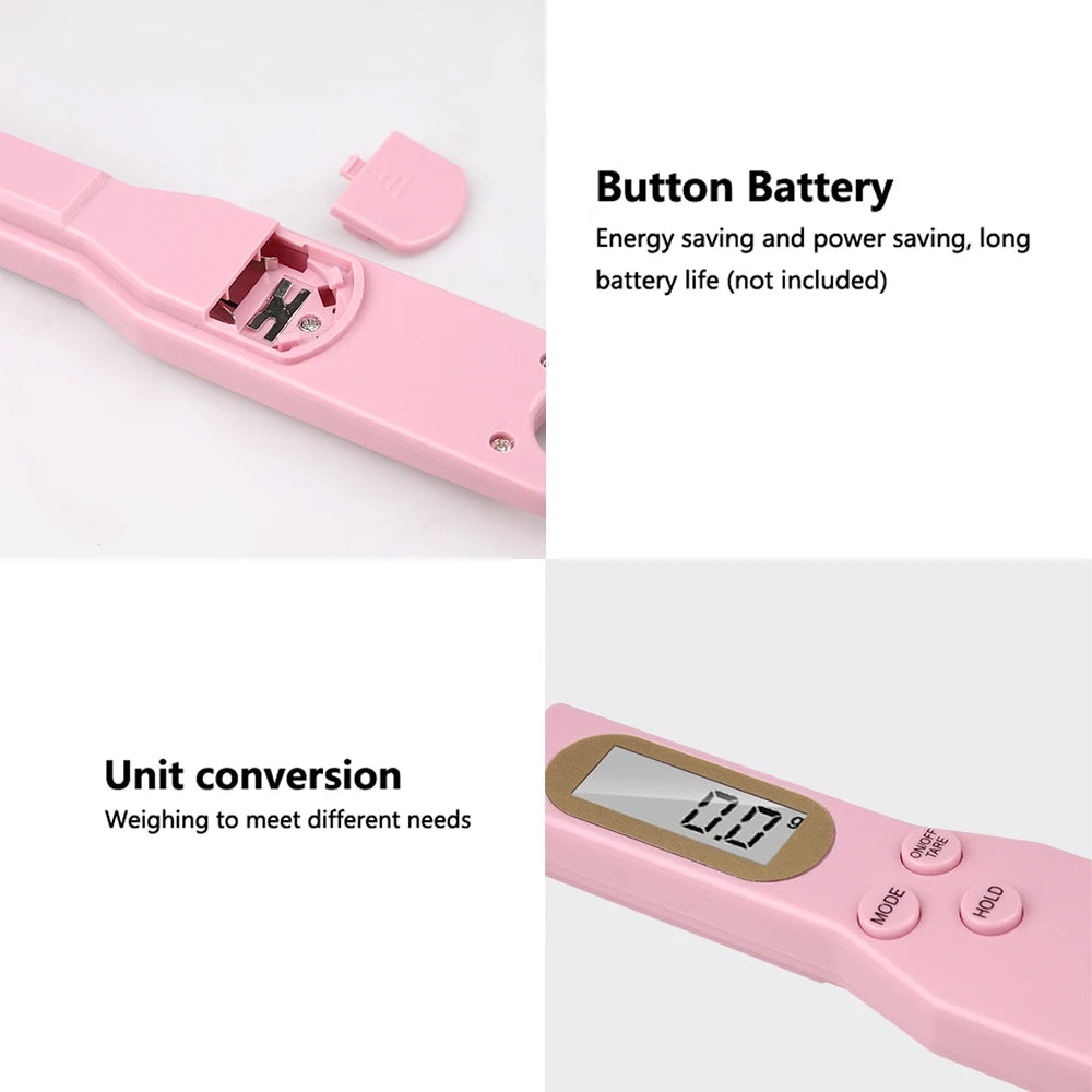 Digital Measuring Spoon Scale 500g - LCD Kitchen Scale for Coffee, Baking & Cooking