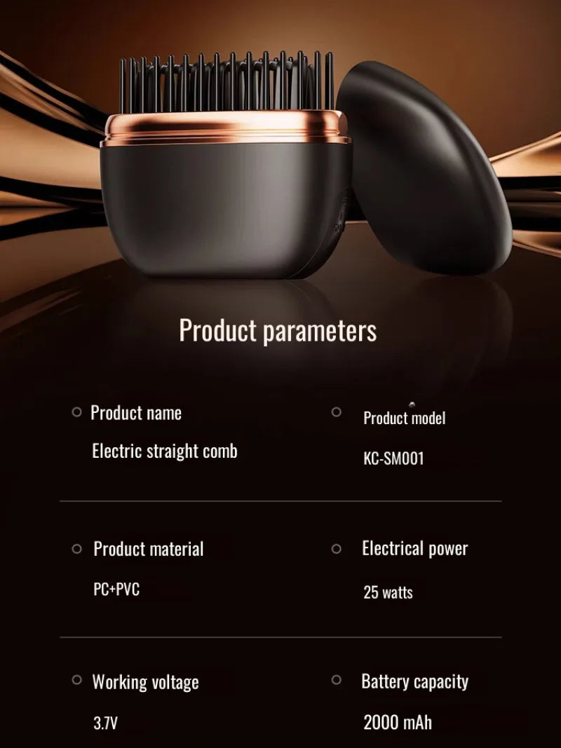 Mini hair straightener wireless