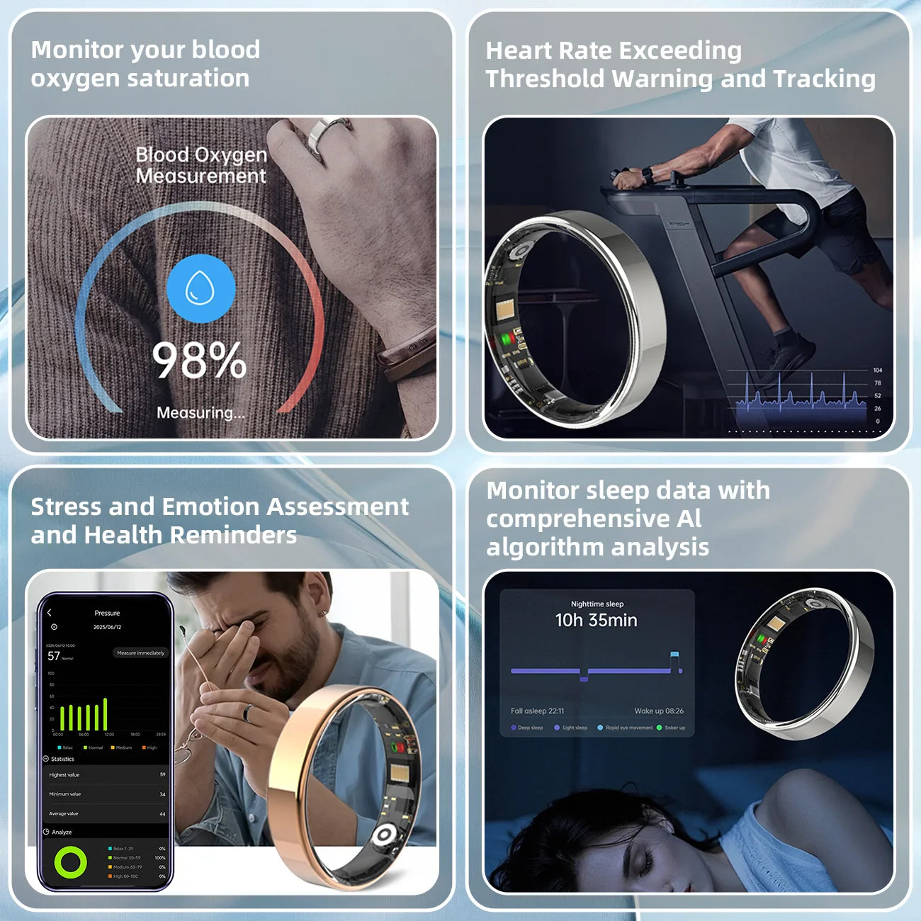 Smart Health Ring for Men