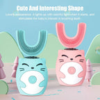 Child Sonic Electric Toothbrush Cleaning Silicone Children 360 Degrees Automatic USB Rechargeable Smart Kids Toothbrush u shape