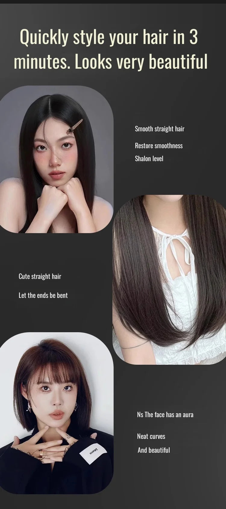 Mini hair straightener wireless