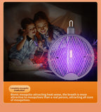 Foldable Electric Mosquito Swatter 3-in-1 Electric Mosquito Killer Anti-mosquito Lamp Rechargeable Wall-Mounted Mosquito Swatter