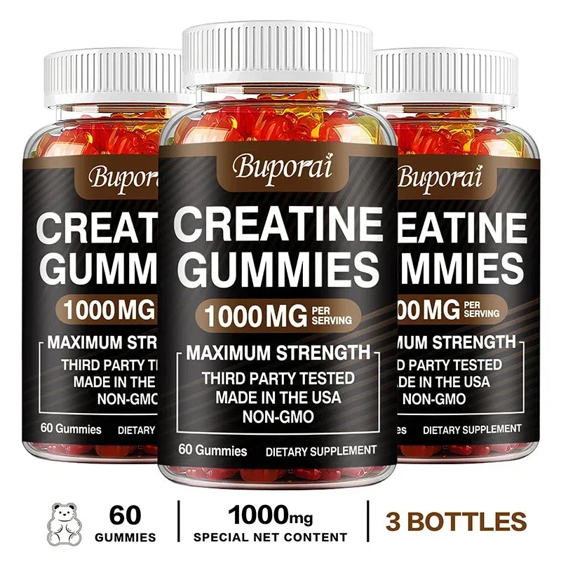 Creatine Monohydrate Gummies - Boost Energy, Build Muscle Mass, and Improve Athletic Performance