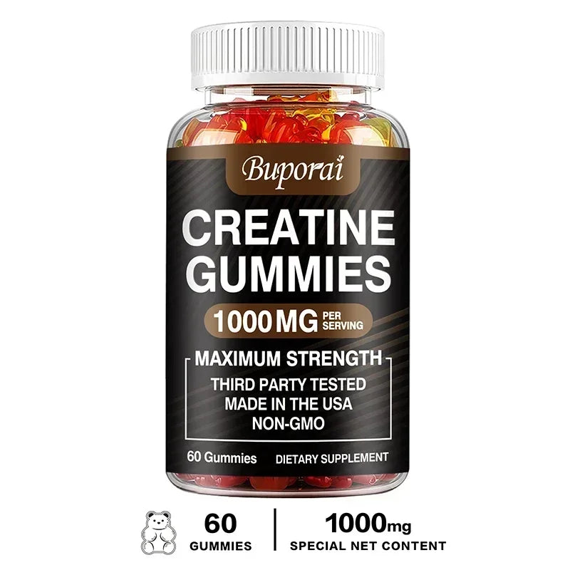 Creatine Monohydrate Gummies - Boost Energy, Build Muscle Mass, and Improve Athletic Performance