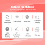 Child Sonic Electric Toothbrush Cleaning Silicone Children 360 Degrees Automatic USB Rechargeable Smart Kids Toothbrush u shape