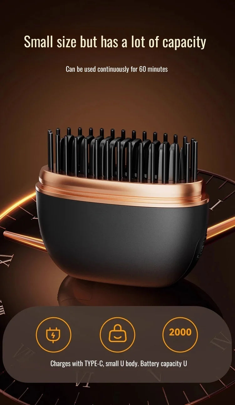 Mini hair straightener wireless