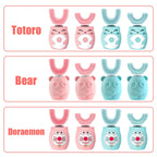 Child Sonic Electric Toothbrush Cleaning Silicone Children 360 Degrees Automatic USB Rechargeable Smart Kids Toothbrush u shape