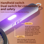 Foldable Electric Mosquito Swatter 3-in-1 Electric Mosquito Killer Anti-mosquito Lamp Rechargeable Wall-Mounted Mosquito Swatter